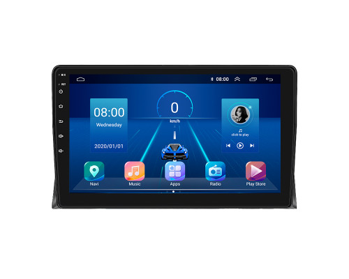 Штатная магнитола Lesko для Volkswagen Multivan T5 Рестайлинг 2009-2015 экран 9" 2/32Gb Wi-Fi GPS Base