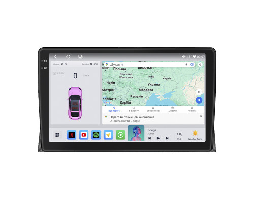 Штатная магнитола Lesko для Volkswagen Multivan T5 Рестайлинг 2009-2015 экран 9" 4/64 QLED CarPlay 4G Wi-Fi GPS 360 Prime
