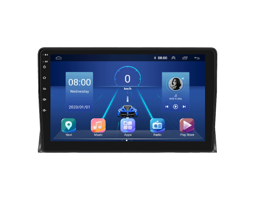 Штатная магнитола Lesko для Volkswagen Multivan T5 Рестайлинг 2009-2015 экран 9" 6/128Gb 4G Wi-Fi GPS Top