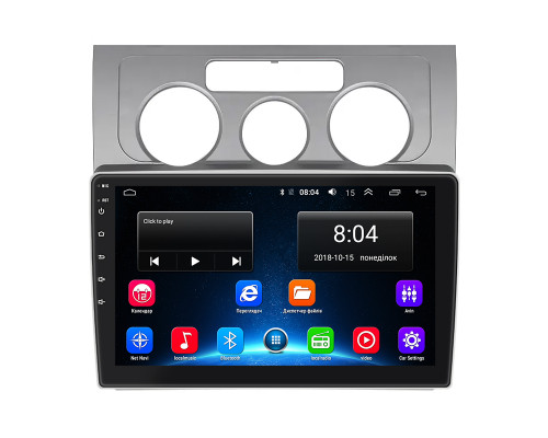 Штатная магнитола Lesko для Volkswagen Touran I Рестайлинг 2006-2010 экран 10" 2/32Gb Wi-Fi GPS Base