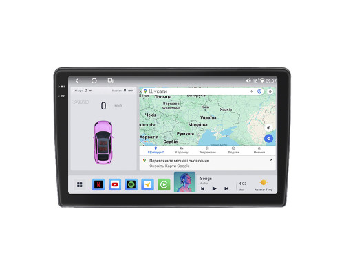 Штатная магнитола Lesko для Chevrolet Silverado II (GMT900) 2007-2013 экран 10" 4/64 QLED CarPlay 4G Wi-Fi GPS 360 Prime