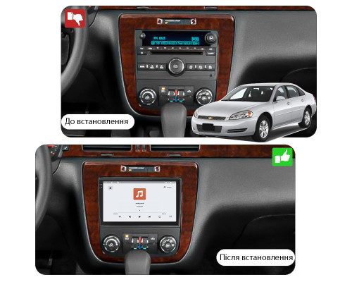 Штатная магнитола Lesko для Chevrolet Silverado II (GMT900) 2007-2013 экран 10" 4/64 QLED CarPlay 4G Wi-Fi GPS 360 Prime