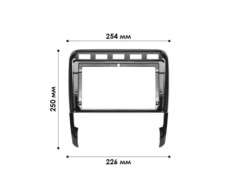Переходная рамка Porsche Cayenne Turbo 2002-2010 (7018) 9"