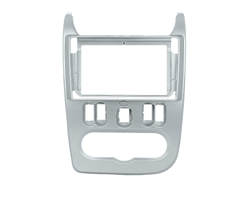 Переходная рамка Renault Dacia Logan 2009-2013 Sandero 2007-2011 Nissan NP200 2009+ Dacia Duster 2010-2013 (RE 021N) 7179 9" Silver