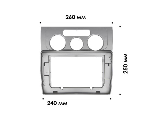 Переходная рамка Volkswagen Touran 2003-2010 (7442) 10.1"