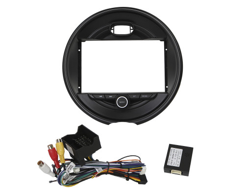 Штатный комплект переходная рамка BMW Mini 2014-2020 + адаптер питания (1234-317) 9"