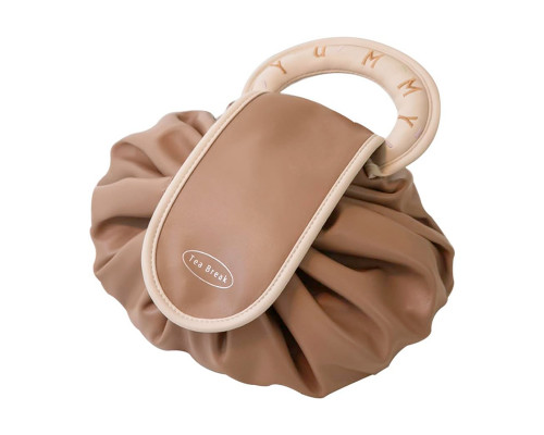 Женская косметичка #4018 несесер органайзер бьюти кейс сумка органайзер для путешествий Brown