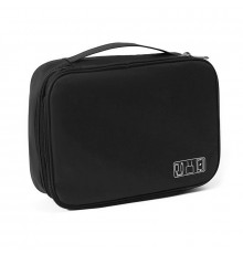 Сумка органайзер # 082 для хранения проводов зарядок кабелей аксессуаров флешек  Black