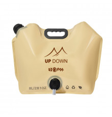 Канистра пакет для воды Up Down UD-SD201 туристическая с краном 8л складная пищевая Sand Khaki