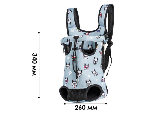 Рюкзак- кенгуру для животных A01002-AB Dog Blue L