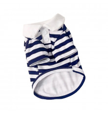 Рубашка поло для собак и кошек 2306CGHY5160 демисезонная  Blue S