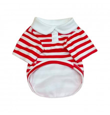 Рубашка поло для собак и кошек 2306CGHY5160 демисезонная  Red XS