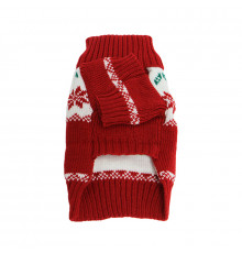 Рождественский свитер для собак и кошек 2111CGLK9070 вязаный теплый  Red XS