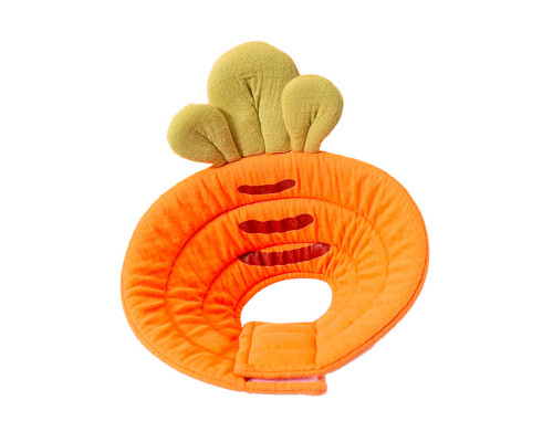 Мягкий воротник-подушка для кошек 2205SXSL0399 послеоперационный защитный от вылизывания S Carrot