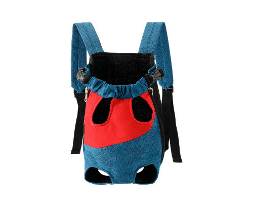 Рюкзак- кенгуру для животных A10010-BR Red Blue L
