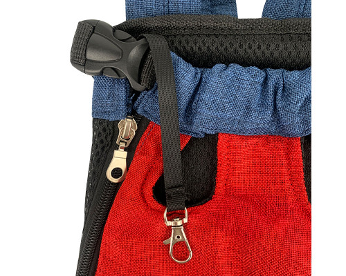 Рюкзак- кенгуру для животных A10010-BR Red Blue L