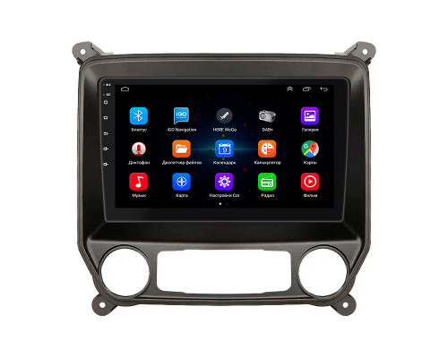 Штатная магнитола Lesko для Chevrolet Silverado III (K2XX) Рестайлинг 2015-2019 экран 10" 1/16Gb Wi-Fi GPS Base