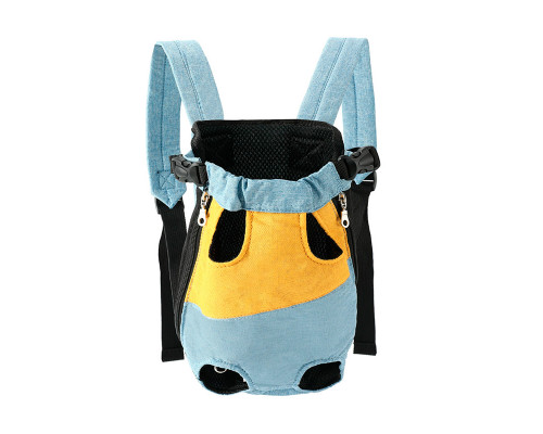 Рюкзак- кенгуру для животных A10010-YR Yellow Blue M