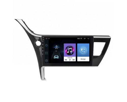 Штатная магнитола Lesko для Toyota Auris II Рестайлинг 2015-2018 экран 10" 1/16Gb Wi-Fi GPS Base