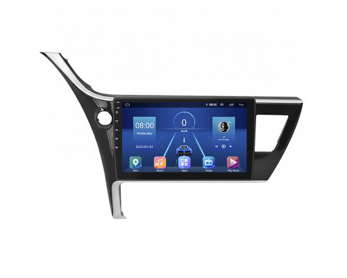 Штатная магнитола Lesko для Toyota Auris II Рестайлинг 2015-2018 экран 10" 2/32Gb 4G Wi-Fi GPS Top