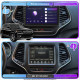 Штатная магнитола Lesko для Jeep Cherokee V (KL) Рестайлинг 2018-н.в экран 10" 2/32Gb 4G Wi-Fi GPS Top