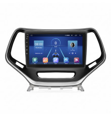 Штатная магнитола Lesko для Jeep Cherokee V (KL) Рестайлинг 2018-н.в экран 10" 4/32Gb 4G Wi-Fi GPS Top