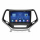 Штатная магнитола Lesko для Jeep Cherokee V (KL) Рестайлинг 2018-н.в экран 10" 4/64Gb 4G Wi-Fi GPS Top
