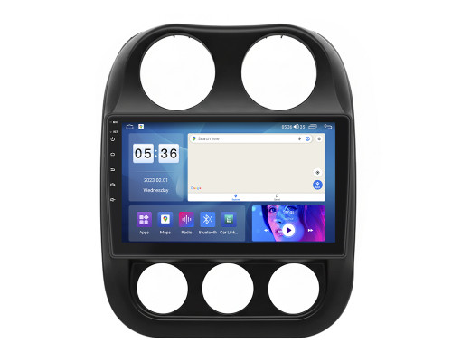 Штатная магнитола Lesko для Jeep Patriot  2007-2016 экран 10" 4/64Gb CarPlay 4G Wi-Fi GPS Prime