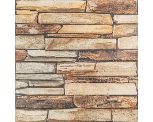 Панель стеновая 3D 680х680х4мм Коричневый сланец SW-00002002