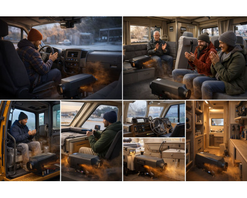 Автономный воздушный обогреватель Bustextil climate GTD-B 5000 на 12В с мощностью 5 кВт