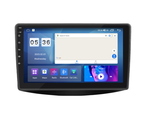 Штатная магнитола Lesko для Mitsubishi Grandis Manual A/C 2003-2011 экран 9" 2/32Gb CarPlay 4G Wi-Fi GPS Prime