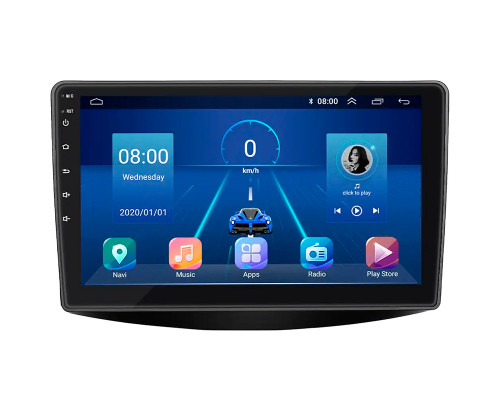 Штатная магнитола Lesko для Mitsubishi Grandis Manual A/C 2003-2011 экран 9" 6/128Gb 4G Wi-Fi GPS Top