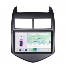 Штатная магнитола Lesko для Chevrolet Sonic I 2011-2016 экран 9" 4/64 QLED CarPlay 4G Wi-Fi GPS 360 Prime