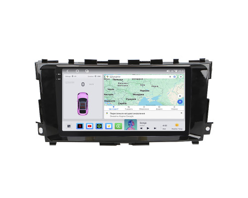 Штатная магнитола Lesko для Nissan Altima V (L33) 2012-2018 экран 9" 4/64 QLED CarPlay 4G Wi-Fi GPS 360 Prime