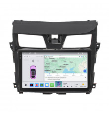 Штатная магнитола Lesko для Nissan Altima V (L33) Рестайлинг 2015-2018 экран 10" 4/64 QLED CarPlay 4G Wi-Fi GPS 360 Prime