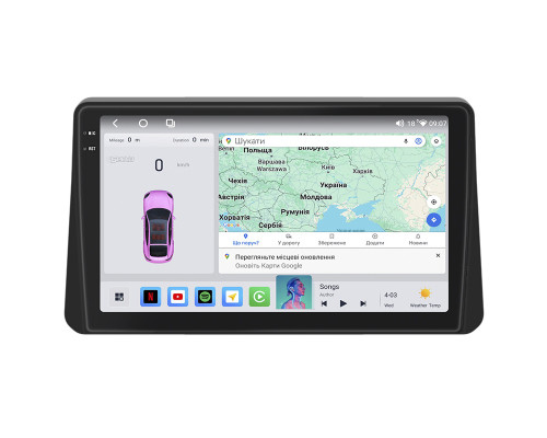 Штатная магнитола Lesko для Nissan Altima VI (L34) 2018-н.в. экран 10" 4/64 QLED CarPlay 4G Wi-Fi GPS 360 Prime