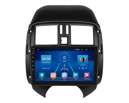 Штатная магнитола Lesko для Nissan Latio I (N17) 2012-2014 экран 9" 2/32Gb 4G Wi-Fi GPS Top