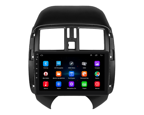 Штатная магнитола Lesko для Nissan Latio I (N17) Рестайлинг 2014-2016 экран 9" 1/16Gb Wi-Fi GPS Base