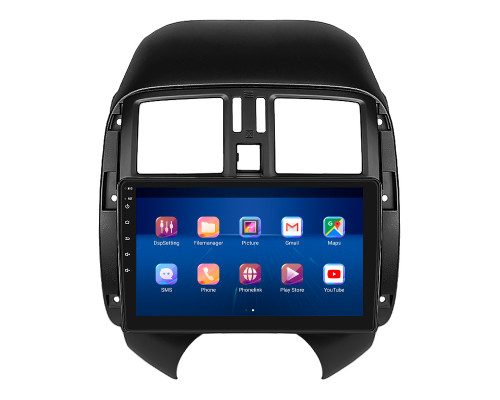 Штатная магнитола Lesko для Nissan Latio I (N17) Рестайлинг 2014-2016 экран 9" 2/32Gb 4G Wi-Fi GPS Top