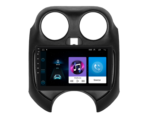 Штатная магнитола Lesko для Nissan March IV (K13) Рестайлинг 2013-н.в. экран 9" 1/16Gb Wi-Fi GPS Base