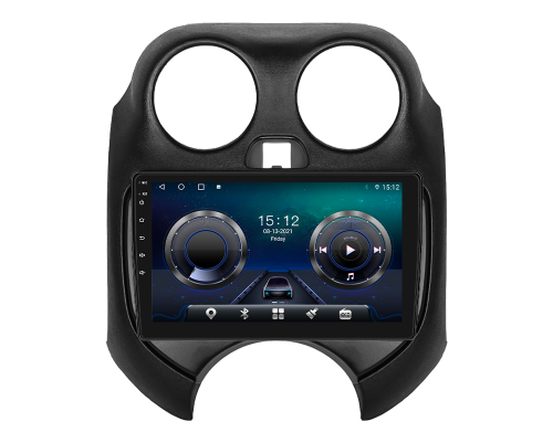 Штатная магнитола Lesko для Nissan March IV (K13) Рестайлинг 2013-н.в. экран 9" 4/64Gb 4G Wi-Fi GPS Top