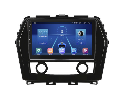 Штатная магнитола Lesko для Nissan Maxima VIII (A36) Рестайлинг 2018-н.в. экран 10" 4/64Gb 4G Wi-Fi GPS Top