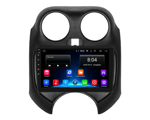 Штатная магнитола Lesko для Nissan Micra IV (K13) 2010-2013 экран 9" 2/32Gb Wi-Fi GPS Base