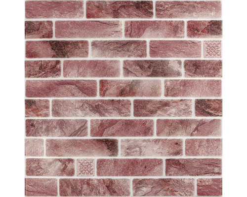 Панель стеновая 680х680х4мм Клинкер розовая глина SW-00002005