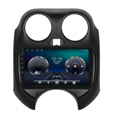 Штатная магнитола Lesko для Nissan Micra IV (K13) Рестайлинг 2013-2016 экран 9" 4/64Gb 4G Wi-Fi GPS Top