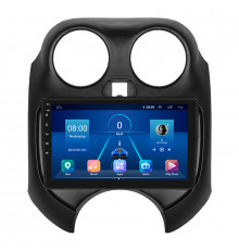 Штатная магнитола Lesko для Nissan Micra IV (K13) Рестайлинг 2013-2016 экран 9" 6/128Gb 4G Wi-Fi GPS Top