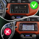 Штатная магнитола Lesko для Nissan Micra V 2017-н.в. экран 9" 4/64Gb 4G Wi-Fi GPS Top