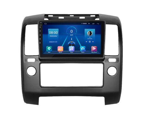 Штатная магнитола Lesko для Nissan Navara (Frontier) III (D40) 2004-2010 экран 9" 6/128Gb 4G Wi-Fi GPS Top