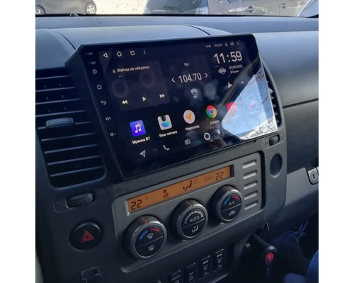 Штатная магнитола Lesko для Nissan Navara (Frontier) III (D40) ver 2 2005-2010 экран 9" 2/32Gb CarPlay 4G Wi-Fi GPS Prime