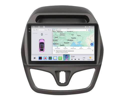 Штатная магнитола Lesko для Chevrolet Spark IV 2015-2018 экран 9" 4/64 QLED CarPlay 4G Wi-Fi GPS 360 Prime